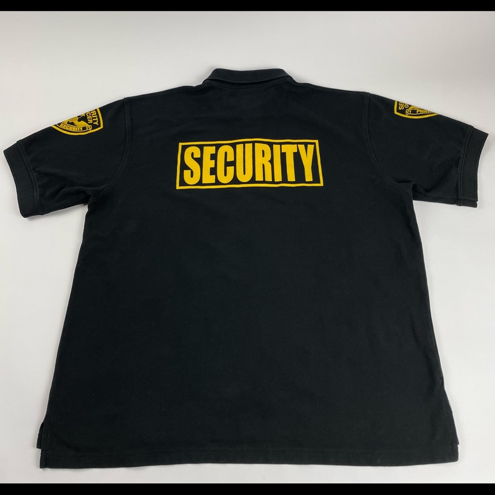 Security Officer Polo Shirt Men’s Large Black